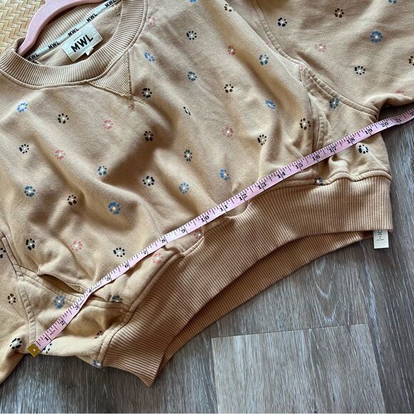 Nwt Madewell Terry Sweatshirt in Dot Daisy Women’s Size S - Picture 7 of 8